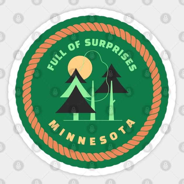 Minnesota full of surprises Sticker by BVHstudio